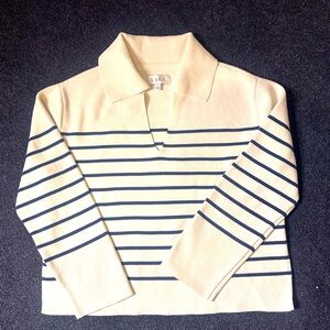 Cotton Sweater in Nautical Stripe
Original $168.00
Gently used